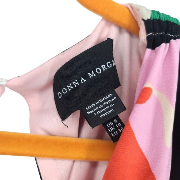 Donna Morgan NWT Ruched Surplice Neck Bodycon Tie Dress Size 6 - Picture 7 of 13